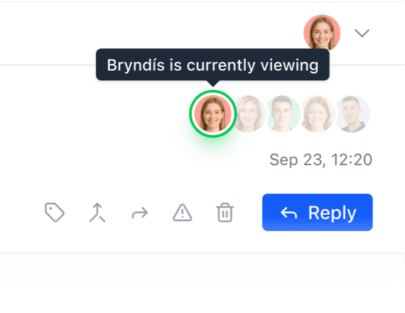 Mynd af rauntíma samvinnu